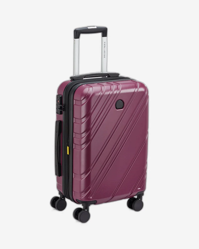 ديلسي _باريس maxence 55 cm 4 double wheel expandable cabin luggage trolley case - purple